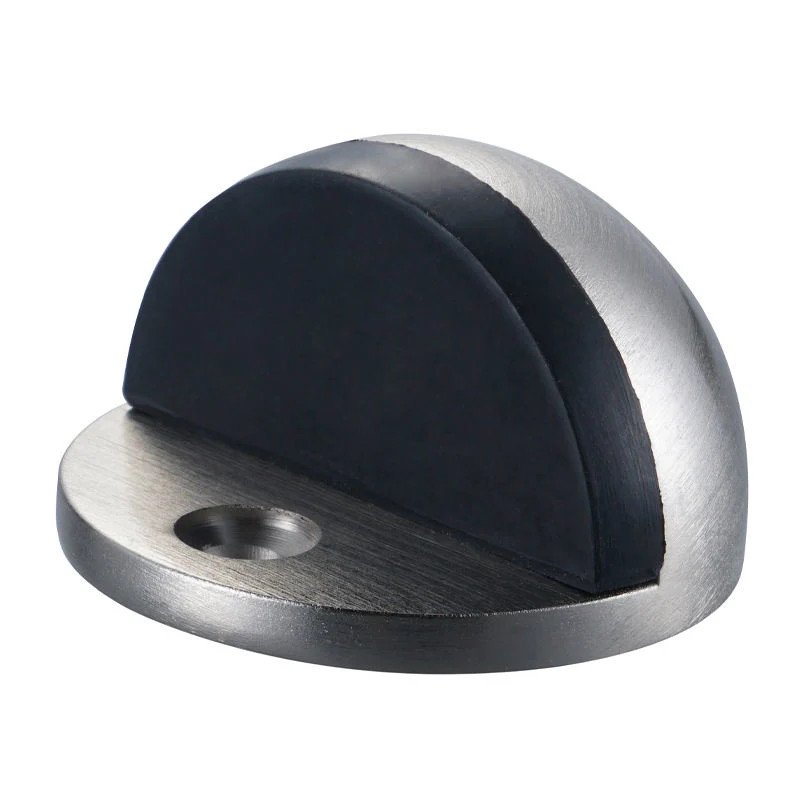 Stainless Steel Rubber Cushion Banging Prevent Floor Mount Door Stops