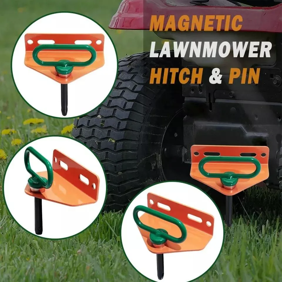 Magnetic Hitch Pin - Lawn Mower Trailer Hitch Pins - Ultra Strong Neodymium Magnet Trailer Gate Pin