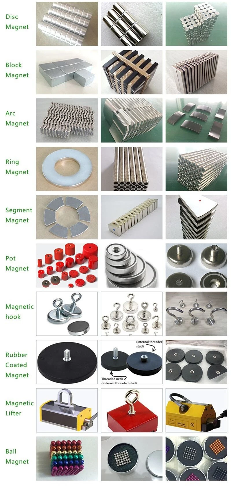 Different Grade Small Samarium and Cobalt SmCo Magnets Customized