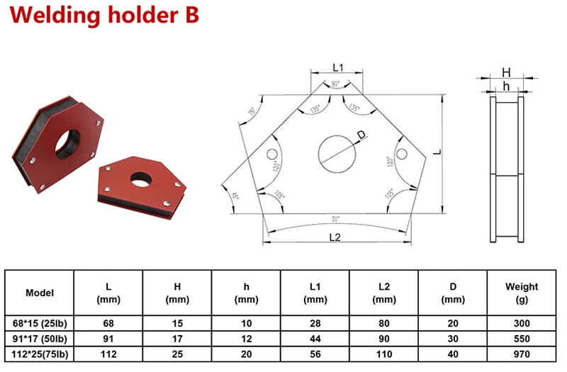 Multi-Angle Welding Magnet /Magnetic Welding Holder /Magnetic Clamp for Sale