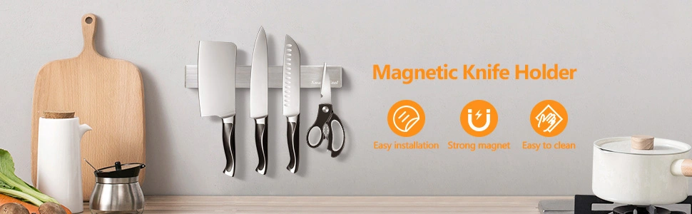 400mm Magnetic Knife Holder Stainless Steel Knife Magnetic Holder for Kitchen