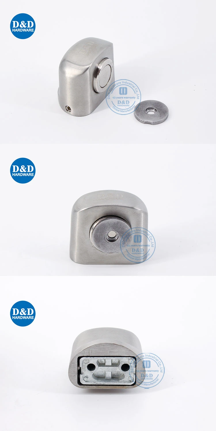 Satin Nickel Small Magnetic Door Stop Made by Chinese Factory