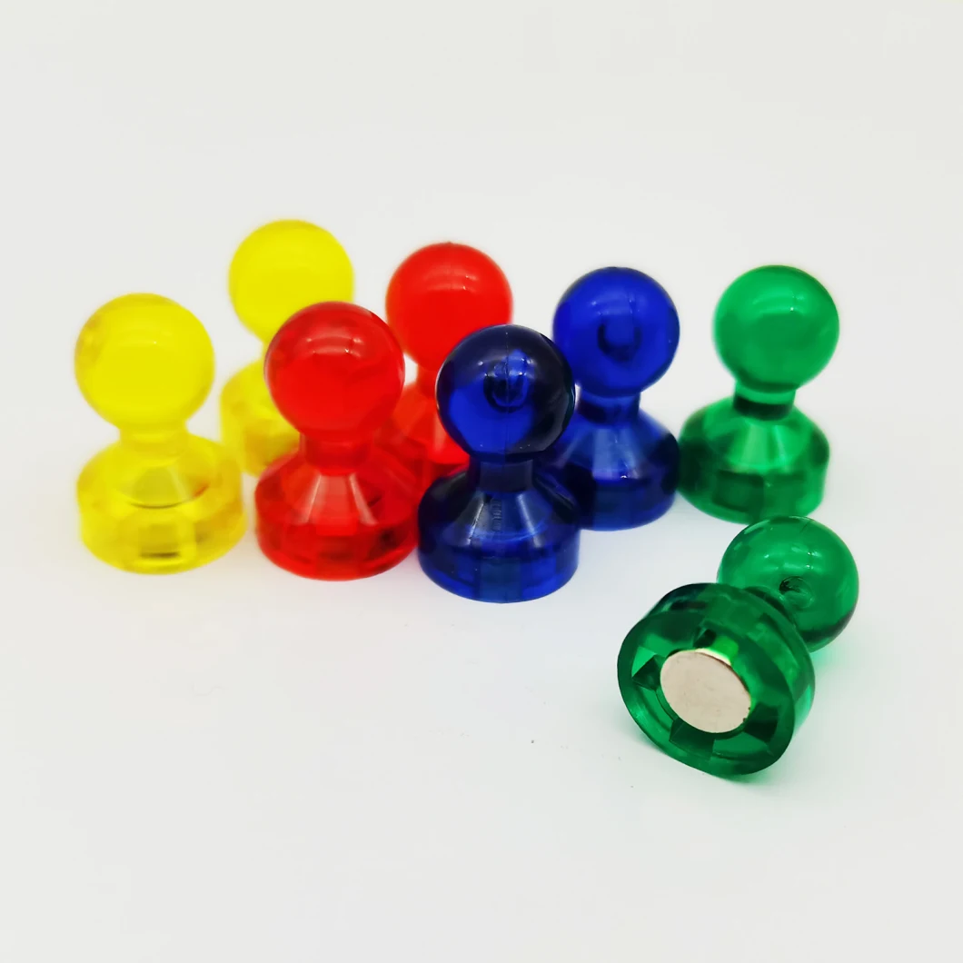Wholesale Custom Home School Colorful Plastic Shell Magnet Push Pin