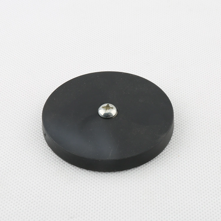 Wholesale Ta22 Tb43 Tc66 Td88 Disc Cylinder Flexible Rubber Coated Magnet with Screwed Bush