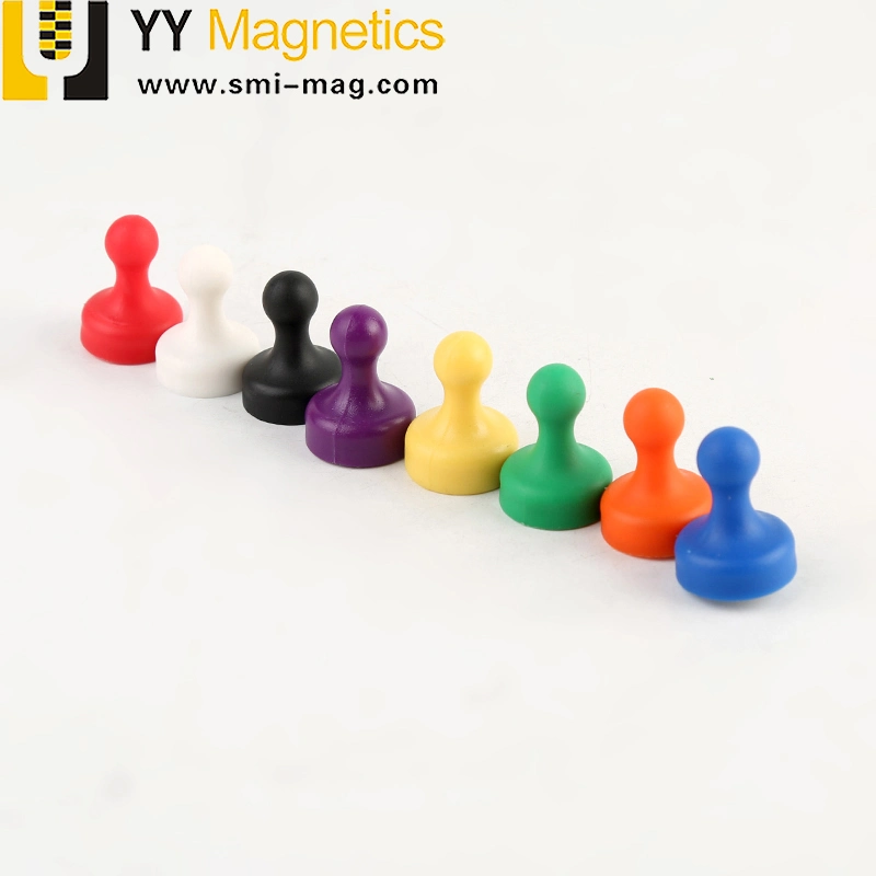 Hot Sale Acrylic Colorful Office Plastic Magnetic Neodymium Small Push Magnets Pin