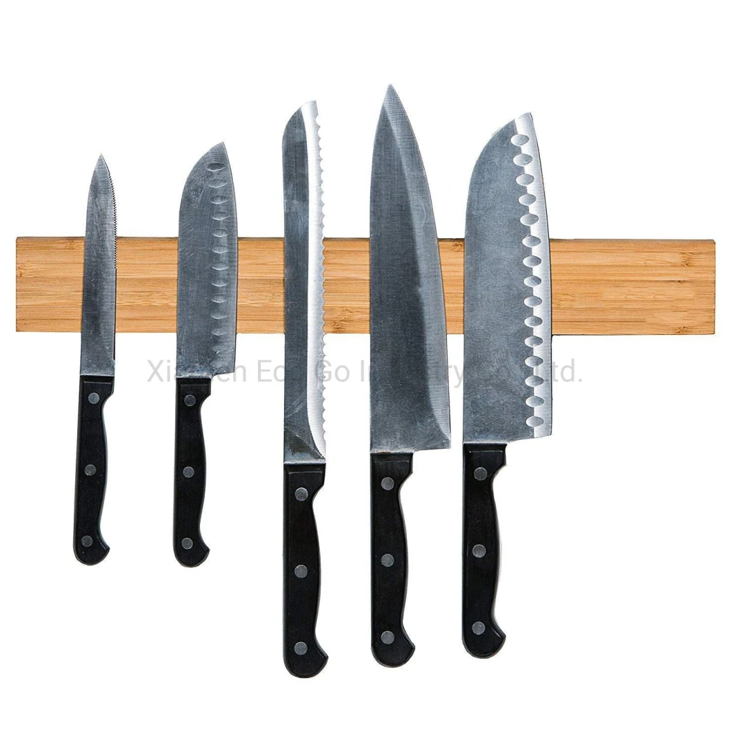Bamboo Magnetic Knife Strip Knife Rack Knife Bar Magnetic Knife Holder