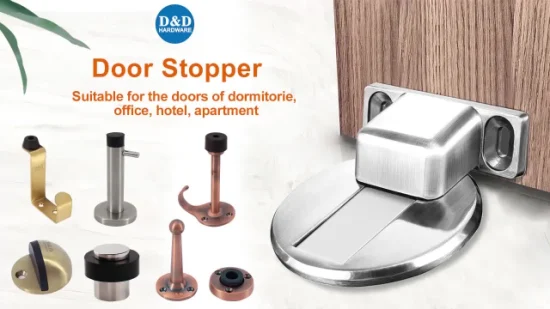 Floor Mount Magnetic Door Stopper Stainless Steel Solid Door Stop