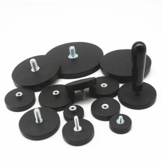Rubber Coated Magnet NdFeB Pot Magnet with Inner Thread 66