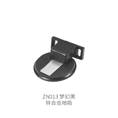 Stainless Steel Solid Invisible Suction Without Punching with Adhesive Zinc Alloy Magnetic Touch Buckle Door Stop Strong Magnetic Door Suction